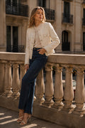 Colette · Chaqueta Cropped de Tweed