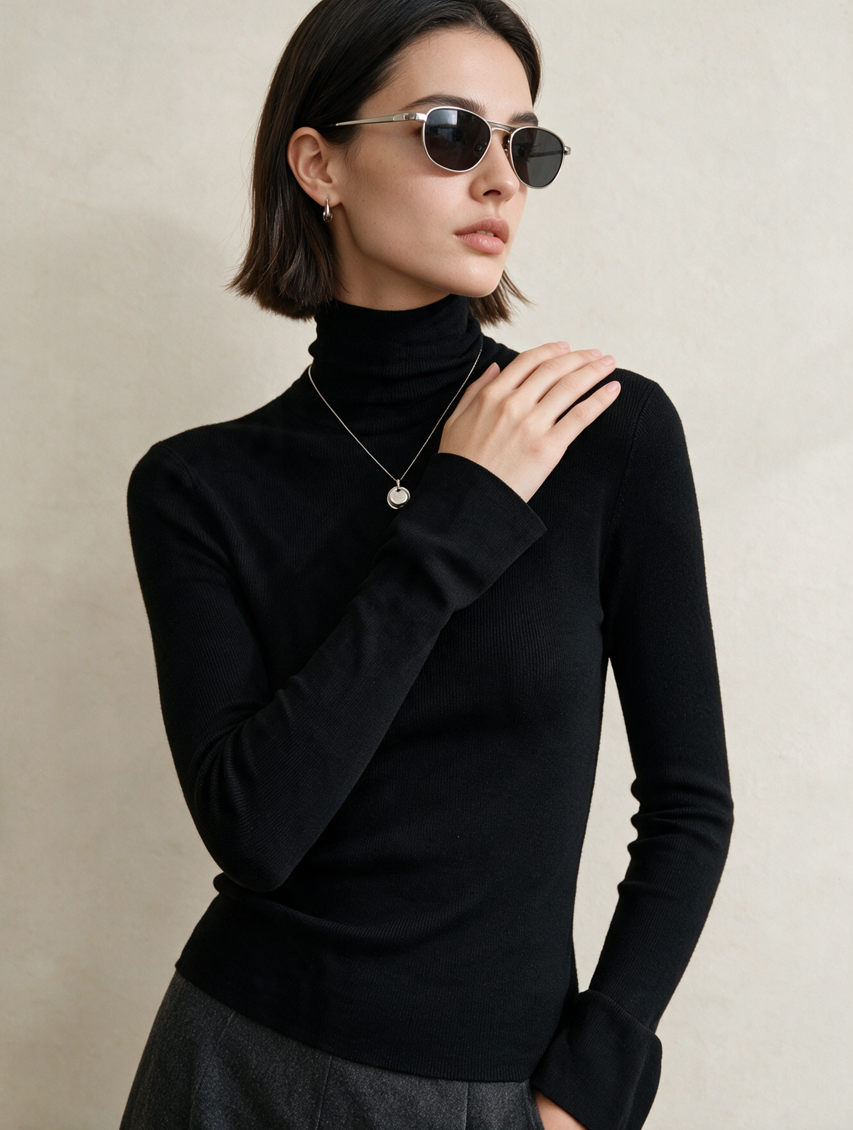 Lavinia · Jersey de Lana Merino Cuello Redondo