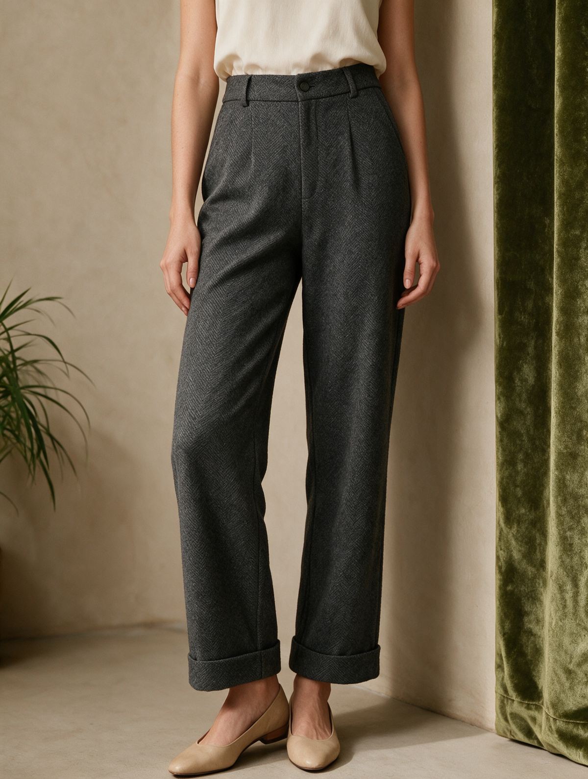 Chiara · Pantalón Sastre Corte Lápiz Talle Alto