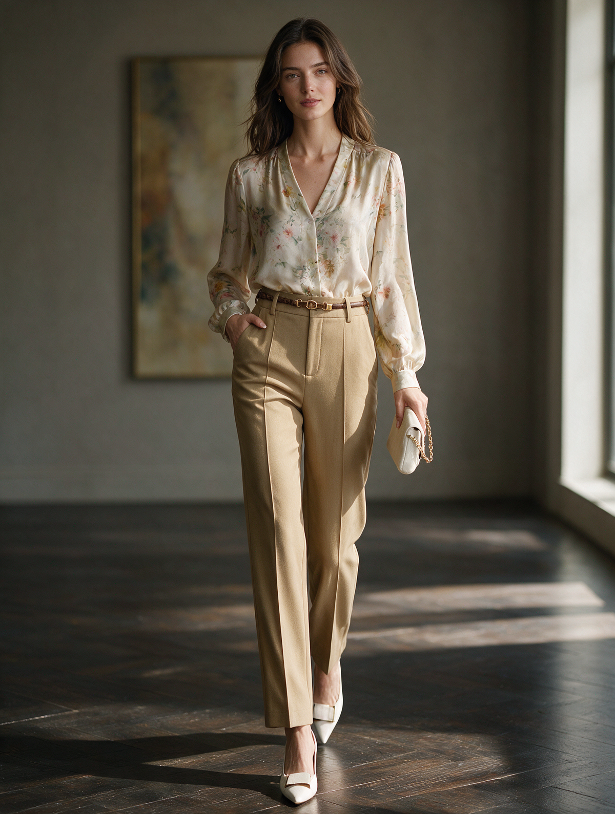 Claire · Pantalón Sastre de Pierna Recta