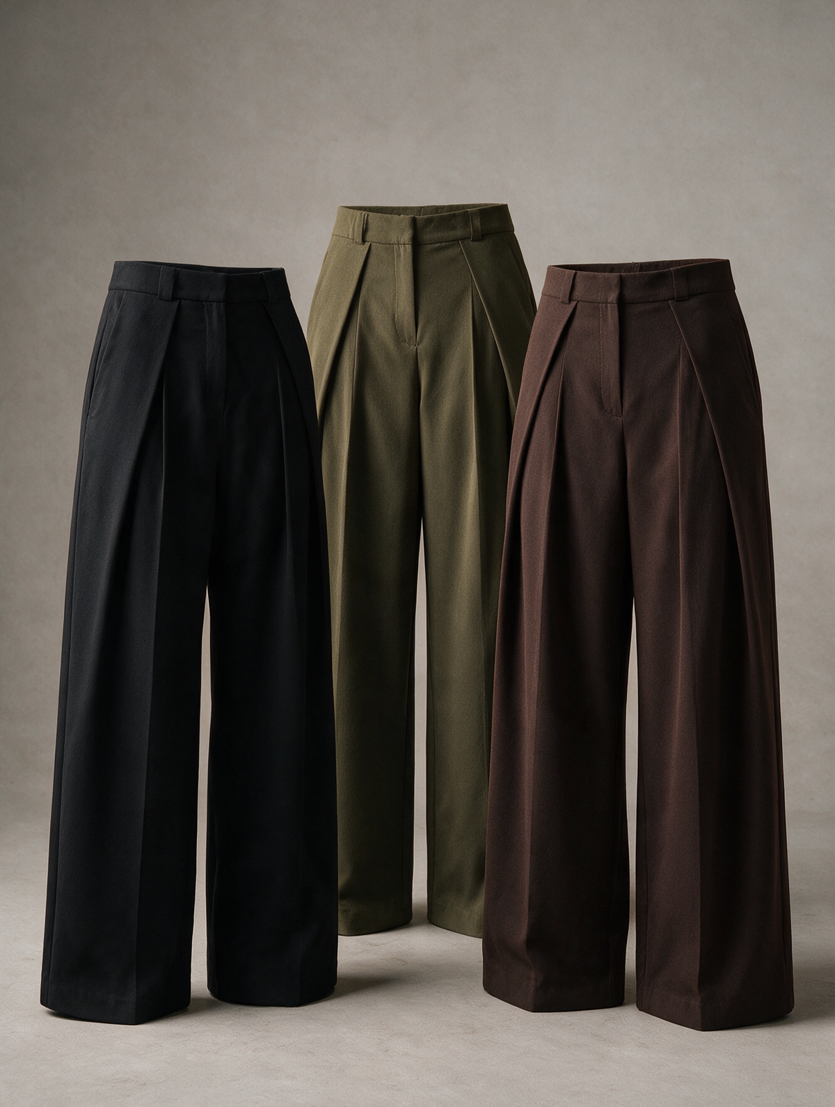 Giorgia · Pantalón Palazzo Plisado Talle Alto